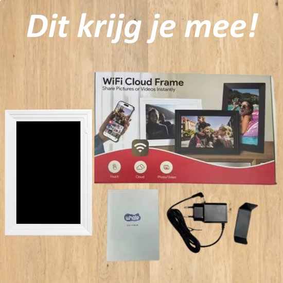 SolutionMarket® digitale Fotolijst 10.1 inch  – Zwart/wit